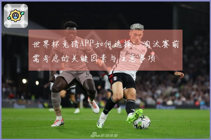 世界杯竞猜APP如何选择:淘汰赛前需考虑的关键因素与注意事项